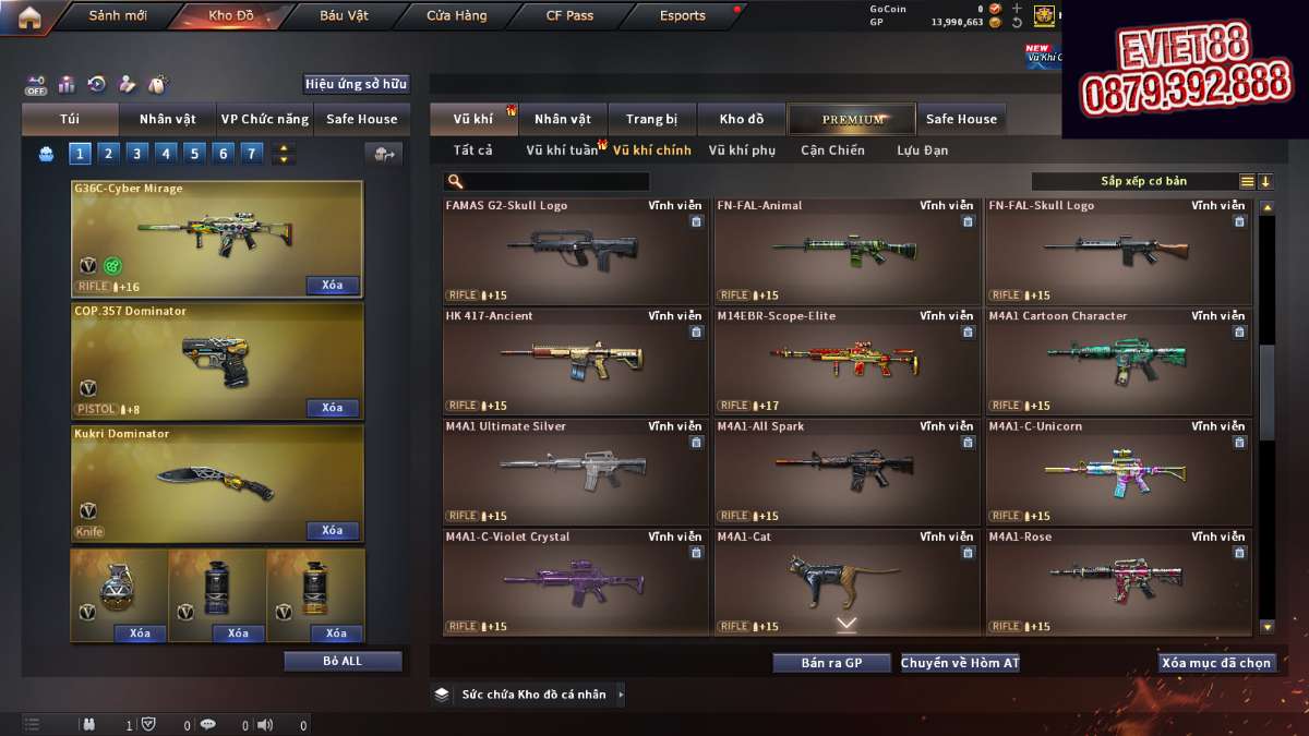 shop acc cf uy tin gia re